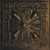 Renaissance - Hand Painted - Tin Ceiling Tile - #512 - 24"x24" - Antique Rustic Black