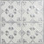 Lilac - Shanko - Hand Painted - Tin Ceiling Tile - #302 - 24"x24" -  White Silver Metallic 