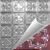 Clover - Hand Painted - Tin Ceiling Tile - #203 - 24"x24" - Burnt Crimson (This is reference for Finish only not the design)