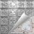 Clover - Hand Painted - Tin Ceiling Tile - #203 - 24"x24" - White Copper Metallic (This is reference for Finish only not the design)
