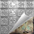 Clover - Hand Painted - Tin Ceiling Tile - #203 - 24"x24" - Shabby Chic Metallic Gold (This is reference for Finish only not the design)