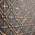 Fleur - Shanko - Hand Painted - Tin Ceiling Tile - #574 - 24"x24" - Antique Rustic Black - Close up - Image