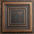 Williamsburg - Shanko - Hand Painted - Tin Ceiling Tile - #505 - 24"x24" - Antique Rustic Black