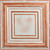 Williamsburg - Hand Painted - Tin Ceiling Tile - #505 - 24"x24" - White Copper Metallic 