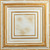 Williamsburg - Hand Painted - Tin Ceiling Tile - #505 - 24"x24" - White Gold Metallic 