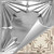 Sheridan Road - Hand Painted - Tin Ceiling Tile - #507 - 24"x24" - White Gold Metallic (This is reference for Finish only not the design)