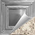 Eyelet - Hand Painted - Wall and Ceiling Patterns - #504 - 24"x24" - White Gold Metallic (This is reference for Finish only not the design)