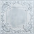 Baby's Breath - Hand Painted - Wall and Ceiling Patterns - #515 - 24"x24" - White Silver Metallic