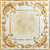 Baby's Breath - Hand Painted - Wall and Ceiling Patterns - #515 - 24"x24" - White Gold Metallic