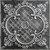 Majestic - Shanko - Hand Painted - Tin Ceiling Tile - #500 - 24"x24" -  Onyx