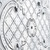 Majestic - Hand Painted - Tin Ceiling Tile - #500 - Old Black and White - Close up - Image
