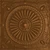 Fandango - Hand Painted - Wall and Ceiling Patterns - #525 - 24"x24" - Antique Copper
