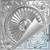 Fandango - Hand Painted - Wall and Ceiling Patterns - #525 - 24"x24" -  White  Silver Metallic (This is reference for Finish only not the design)