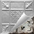 Raleigh - Hand Painted - Wall and Ceiling Patterns - #523 - 24"x24" -  Shabby Chic Metallic Silver (This is reference for Finish only not the design)