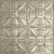 Yucatan - Hand Painted - Tin Ceiling Tile - #314 - 24"x24" - Antique White
