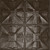 Yucatan - Hand Painted - Tin Ceiling Tile - #314 - 24"x24" - Knights Armor