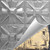 Yucatan - Hand Painted - Tin Ceiling Tile - #314 - 24"x24" -  Shabby Chic  Gold (This is reference for Finish only not the design)