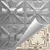 Yucatan - Hand Painted - Tin Ceiling Tile - #314 - 24"x24" - White Gold Metallic (This is reference for Finish only not the design)