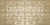 Yucatan - Hand Painted - Tin Ceiling Tile - #314 - 24"x48" - Antique Cream