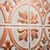 Tiptoe - Hand Painted - Wall and Ceiling Patterns - #309 - 24"x24" - White Copper Metallic - Close up - Image