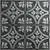 Tiptoe - Hand Painted - Wall and Ceiling Patterns - #309 - 24"x24" - Onyx