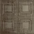 Cubism - Hand Painted - Tin Ceiling Tile - #320 - 24"x24" - Antique Cream