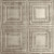 Cubism - Shanko - Hand Painted - Tin Ceiling Tile - #320 - 24"x24" - Antique White