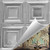 Cubism - Hand Painted - Tin Ceiling Tile - #320 - 24"x24" -  Shabby Chic Metallic Gold (This is reference for Finish only not the design)