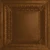 Rossini - Hand Painted - Tin Ceiling Tile - #508 - 24"x24" - Antique Copper