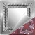 Rossini - Hand Painted - Tin Ceiling Tile - #508 - 24"x24" -  Burnt Crimson (This is reference for Finish only not the design)