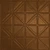 Right On - Hand Painted - Tin Ceiling Tile - #215 - 24"x24" - Antique Copper