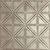 Right On - Hand Painted - Tin Ceiling Tile - #215 - 24"x24" - Antique White