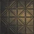Right On - Hand Painted - Tin Ceiling Tile - #215 - 24"x24" - Midnight Gold
