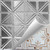 Right On - Hand Painted - Tin Ceiling Tile - #215 - 24"x24" - White Copper Metallic (This is reference for Finish only not the design)