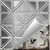 Right On - Hand Painted - Tin Ceiling Tile - #215 - 24"x24" - Shabby Chic Metallic  Silver (This is reference for Finish only not the design)