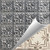 Hand Painted - Wall and Ceiling Patterns - #211 - 24"x24" -  White Gold Metallic (This is reference for Finish only not the design)
