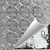 Tiny Tiptoe - Hand Painted - Wall and Ceiling Patterns - #209 - 24"x24" - Shabby Chic White (This is reference for Finish only not the design)