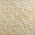Tiny Tiptoe - Shanko - Hand Painted - Wall and Ceiling Patterns - #209 - 24"x24" - White Gold Metallic 
