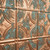 Tiny Tiptoe - Shanko - Hand Painted - Wall and Ceiling Patterns - #209 - 24"x24" - Copper Green Patina - Close up - Image