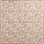 Tiny Tiptoe - Shanko - Hand Painted - Wall and Ceiling Patterns - #209 - 24"x24" - White Copper Metallic