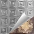 Daisy Quilt - Hand Painted - Wall and Ceiling Patterns - #200 - 24"x24" - Bronzed Gold (This is reference for Finish only not the design)