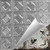  Carnivale - Hand Painted - Wall and Ceiling Patterns - #207 - 24"x24" - Shabby Chic Metallic Silver
