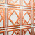  Carnivale - Shanko - Hand Painted - Wall and Ceiling Patterns - #207 - 24"x24" - White Copper Metallic - Close up - Image