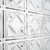  Carnivale - Hand Painted - Wall and Ceiling Patterns - #207 - 24"x24" - Old Black and White - Close up - Image