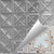Criss-Cross - Hand Painted - Tin Ceiling Tile - #205 - 24"x24" -  White Copper Metallic (This is reference for Finish only not the design)