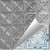 Criss-Cross - Hand Painted - Tin Ceiling Tile - #205 - 24"x24" - White Silver Metallic (This is reference for Finish only not the design)