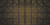 Criss-Cross - Hand Painted - Tin Ceiling Tile - #205 - 24"x48" - Midnight Gold
