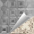 5th Avenue - Hand Painted - Wall and Ceiling Patterns - #204 - 24"x24" - White Gold Metallic (This is reference for Finish only not the design)