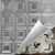 5th Avenue - Hand Painted - Wall and Ceiling Patterns - #204 - 24"x24" - Shabby Chic Metallic Silver (This is reference for Finish only not the design)
