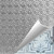 Chain Mail - Hand Painted - Wall and Ceiling Patterns - #234 - 24"x24" - White Silver Metallic (This is reference for Finish only not the design)